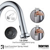 Karran Dockton Single-Handle Pull-Down Sprayer Kitchen Faucet, Stainless Steel