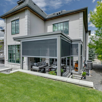 Central Calgary StruXure Adjustable Pergola with Phantom Motorized Screens