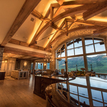 Reclaimed Douglas Fir Timber Frame: Original Smooth Planed Patina