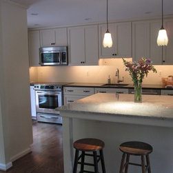 Tulip Pendant Shades - French Vanilla and Green - Pendant Lighting