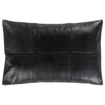 Onyx Pillow, Black, 13"x20", Cover Only