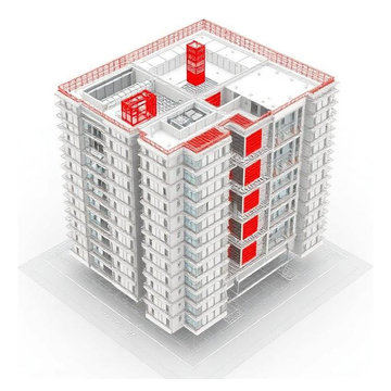 22-Story Mixed-Use Residential Tower – MEPF LOD 400 BIM Modeling & Coordination