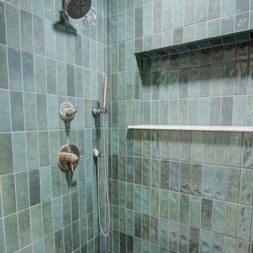 Modern Botanical Primary Bath Remodel Shawnee, KS