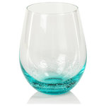 Zodax - Blasen 6-Piece Stemless All Purpose Glass Set, 4" X 5"- Capacity: 530 Ml/17.92 Oz - Create the most serene maritime experience with our Blasen bubble stemless glasses. An ideal piece for a variety of social gatherings. From outdoor BBQs, to romantic picnics or elegant soirees to casual dinner parties, these glasses add a subtle touch of refinement that will elevate any clear drink.