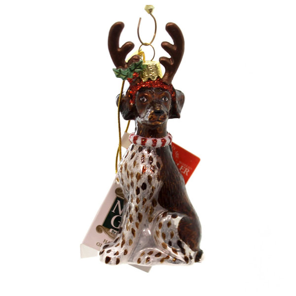 Holiday OrnamentsHoliday Ornaments Dog w/ Antlers Ornament Christmas
