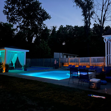 Pool, Basketball Court, and Retaining Wall in Silver Spring, MD