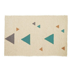 Limited Edition Teepee Geo Rug : Teal - Floor Rugs