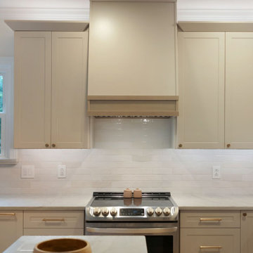 Transitional Kitchen Remodel Done With New Cabinets and Quartzite Countertop