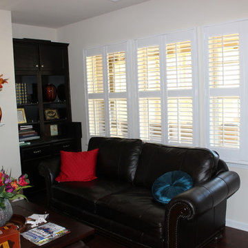 Patio door shutters to match living areas