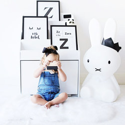 Little Rebel & 2 Personalized Initial Prints - Kids Wall Decor