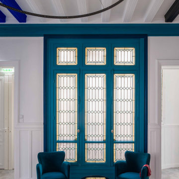 L'entrée graphique de bureaux parisiens de 250m2