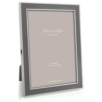 Addison Ross Enamel Picture Frame, Taupe, 4x6