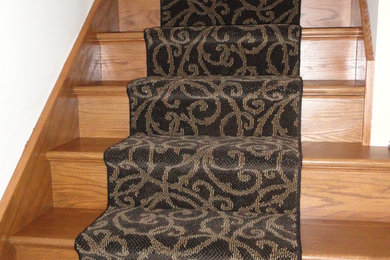 Staircase - transitional staircase idea in Wichita