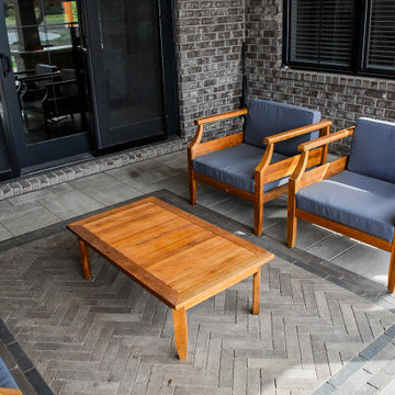 Backyard Paver Oasis + Firepit