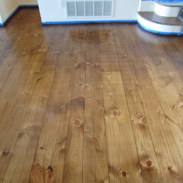 Sagaponack:  Eastern White Pine with Early American stain and Bona Traffic