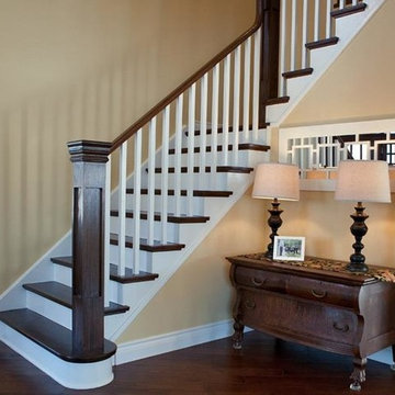 Wooden Stairs with Wooden Balusters