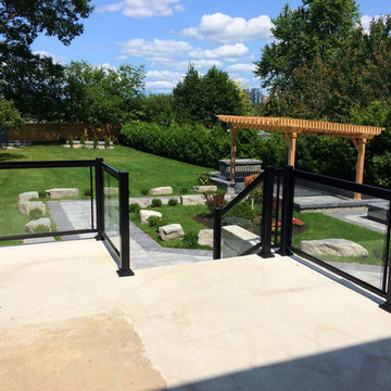 Aluminum and Glass Porch Railings - 116
