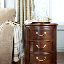 American Drew 091-917 Cherry Grove The New Generation Drum End Table-Kd - Side Tables And End Tables
