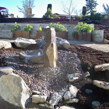 Drilled Fountain Boulder Rocks Pondless waterfeatures