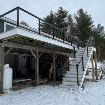 Hooksett, NH Portico and Deck