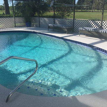 New pool surface, new tile, refinished deck