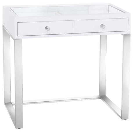 Mini SlayStation Emma Vanity Table, White