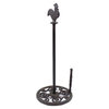 Cast Iron Rooster Paper Towel Holder 15"
