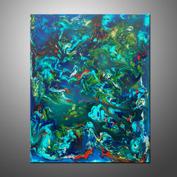 Liquid Industrial Series Paintings - Artwork