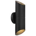 Access Lighting - Marino Tall Bi-Directional Outdoor LED Wall Mount, Black - Modern, contemporary design merges with energy efficiency in this outdoor LED wall sconce. This tall wall-mounted fixture emits bi-directional light in a cylindrical fashion, delivering enough visibility to brighten any dark space without blinding the eye. Mount this sconce on your patio, porch, or balcony.