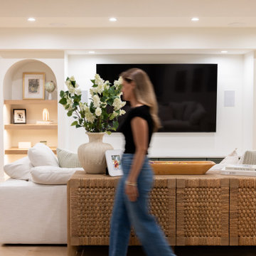 Luxury Basement Remodel with Custom Bar, Wine Display & Wellness Retreat