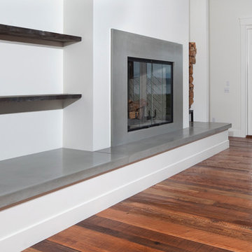 Concrete Fireplace