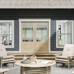 Masonite DuraStyle &frac34; Lite 9 Lite exterior wood door - Front Doors