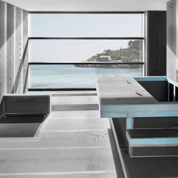 Badezimmer mit Meerblick