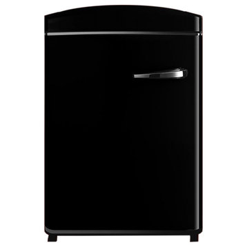 Conserv 3.2 cu. ft. Retro Convertible Freezer-Refrigerator Frost Free in Black