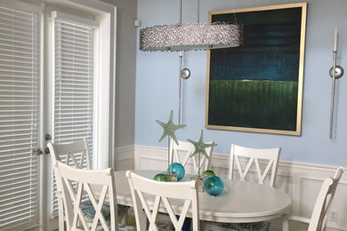 Inspiration for a coastal dining room remodel in Tampa