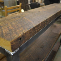Reclaimed Rail Ties Console Table - Entertainment Centers And Tv Stands