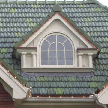 Dallas Historical Home Damaged by Hail -- Custom Tile Roof w/ Copper Guttering
