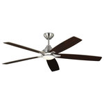 Monte Carlo - Monte Carlo Lowden 60" Smart Ceiling Fan WithLED Light 5LWDSM60BSD Brushed Steel - This 60" Smart Ceiling Fan W/LED Light from Monte Carlo has a finish of Brushed Steel and fits in well with any Modern style decor.