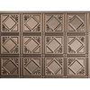 Charleston Backsplash Tiles Decorative Wall Paneling, 18"x24", Argent Bronze