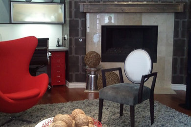 Family room - eclectic family room idea in San Diego