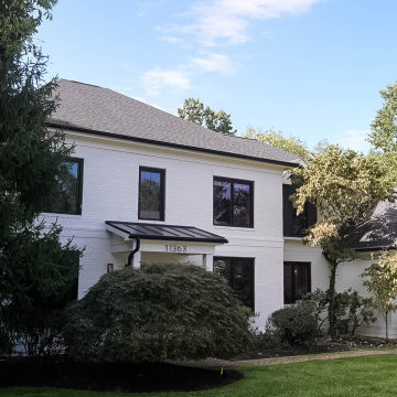 Painted Brick Colonial Revival