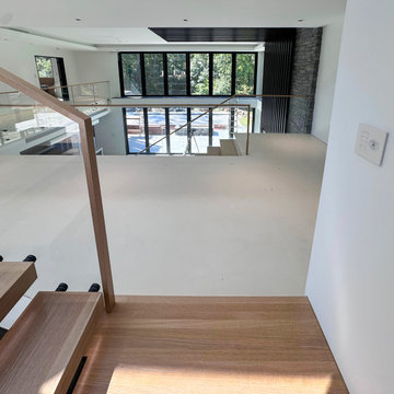 Project #126 | Contemporary Staircases with Integrated LEDs & Glass Railing