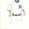 Original Art of the MLB 1907 Detroit Tigers Uniform