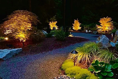 Transitional home design photo in Seattle
