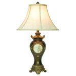 Ore International - 29"H Handcrafted Bronze Table Lamp - This beautifully handpainted and handcrafted decorative Bronze table lamp is part of Cameo Collection designed for home comfort