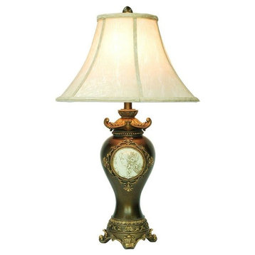29"H Handcrafted Bronze Table Lamp