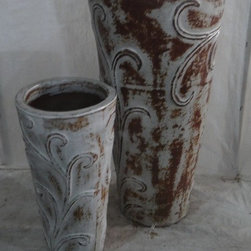 Rustic Outdoor Glazed Pots - Products