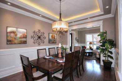 Inspiration for a timeless dining room remodel in Toronto