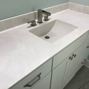 Custom Amish Cabinetry and Waypoint Cabinetry- Extra White and Peppercorn Grey