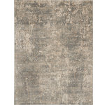 Nourison - Nourison Quarry 7'10" x 9'10" Beige Grey Modern Indoor Rug - A colorwash of today's most-wanted neutrals in rich tonal variations gives this unique Quarry area rug its painterly touch. Its thick pile is soft underfoot, in harmony with its palette of beige and grey in soft mineral tones. Power-loomed of easy-care fibers, it's a versatile choice for home styles ranging from classic to contemporary.